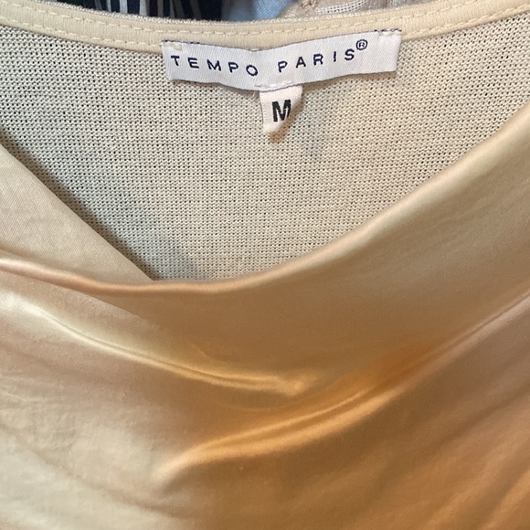 Cream colored top silk front cotton back - Picture 2 of 3
